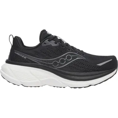 Saucony Hurricane 25 Wide M Löparskor Black/White, US 8