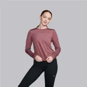 Saucony Peregrine Merino Long Sleeve Women Terra Heather - S