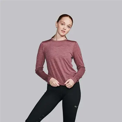 Saucony Peregrine Merino Long Sleeve Women Terra Heather - S