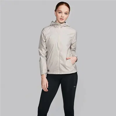 Saucony Peregrine Packaway Jacket Women Oats