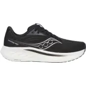 Saucony Ride 18 M Löparskor Black/White, US 7,5