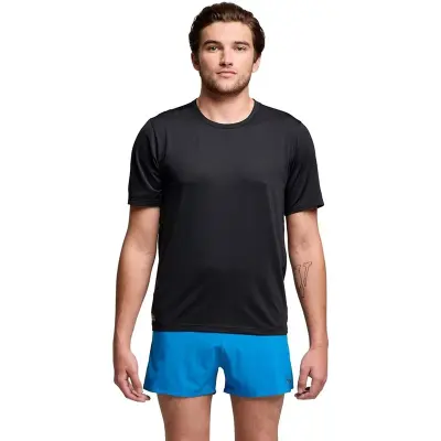 Saucony Stopwatch Short Sleeve M Black