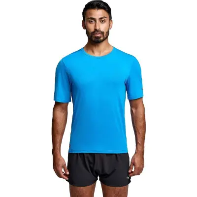 Saucony Stopwatch Short Sleeve M Cobalt Heather