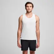 Saucony Stopwatch Singlet Men White - XL