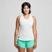 Saucony Stopwatch Singlet White - XS