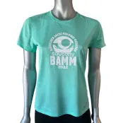 Saucony Stopwatch SS W BAMM 2022 T-shirt Cool Mint Heather, XS