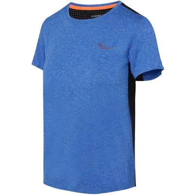 Saucony Time Trial SS W T-shirt Blue Raz Heather, XS