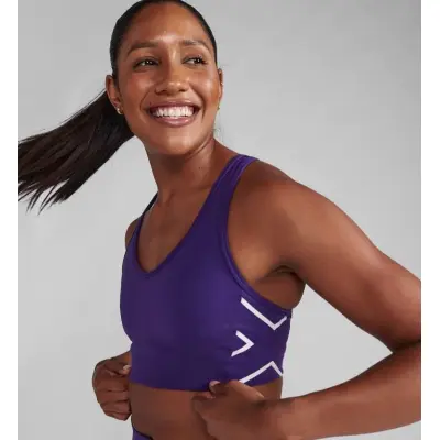 2XU Motion Racerback Bra Acai/White