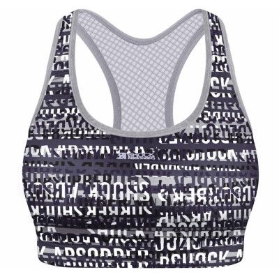 Active Crop Top - Black** - Xs, Print Logo Blue, L,  Shock Arbsober