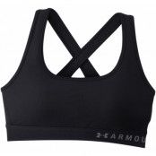 armour mid crossback bra, black, m,  under armour