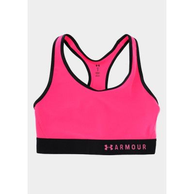 Armour Mid Keyhole Bra, Electro Pink, M,  Sport-Bh