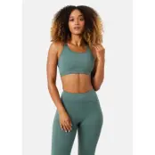 Borg Low Support Sports Bra, Balsam Green, S, Sport-Bh