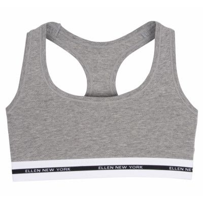 Bralette, Grey Melange, Xs,  Ellen New York