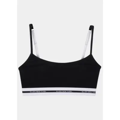 Bralette Straps, Black, L,  Ellen New York