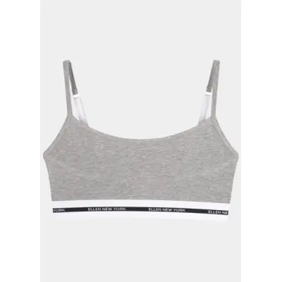 Bralette Straps, Grey Melange, M,  Bh