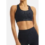 Flattering Mesh Sportsbra, Leo Emboss Black, S, Sport-BH