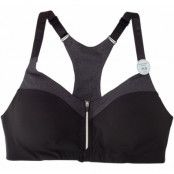 Front Zip Sports Bra, Dk Grey Melange, 80e,  Löparkläder