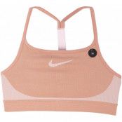 girls' nike sports bra, rose gold/pink foam /pink foam, l,  nike