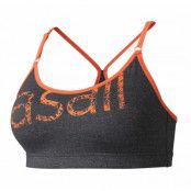 Glorious Sports Bra, Dk Grey Melange/Neon Salmon, M,  Casall