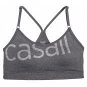 Glorious Sports Bra, Dk Grey Melange/Silver, L,  Casall