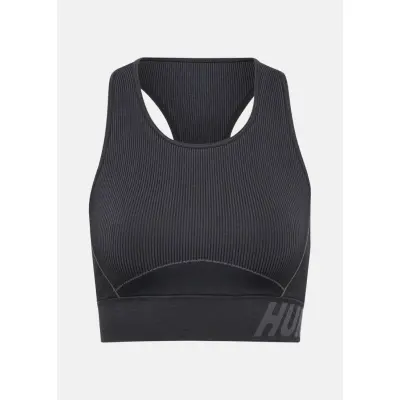 Hmlte Christel Seamless Sports, Black/Asphalt Melange, Xs,  Sport-Bh