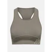 Hmlte Christel Seamless Sports, Chateau Gray/Driftwood Melange, L,  Sport-Bh