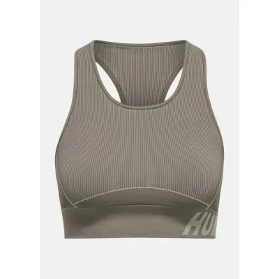 Hmlte Christel Seamless Sports, Chateau Gray/Driftwood Melange, M,  Sport-Bh
