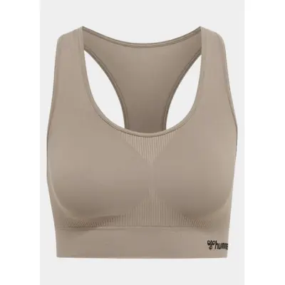 Hmltif Seamless Sports Top, Driftwood, M,  Sport-Bh