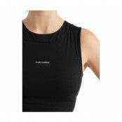 Icebreaker ZoneKnit Cropped Bra-Tank Women Black