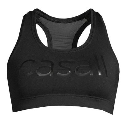 Iconic Wool Sports Bra, Black Logo, M/Ab,  Sport-Bh