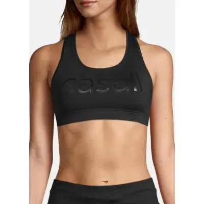 Iconic Wool Sports Bra, Black Logo, S/Cd,  Sport-Bh