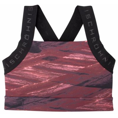 Kay Printed Sports Bra, Dark Wine Mist, M,  Röhnisch