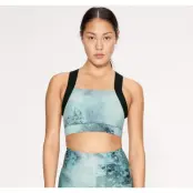 Kay Printed Sports Bra, Green Space Dyed, L,  Röhnisch