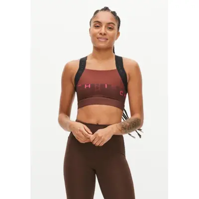 Kay Printed Sports Bra, Kay Printed Brown, L,  Löparkläder