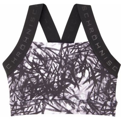 Kay Printed Sports Bra, Sketch Grey, Xs,  Röhnisch