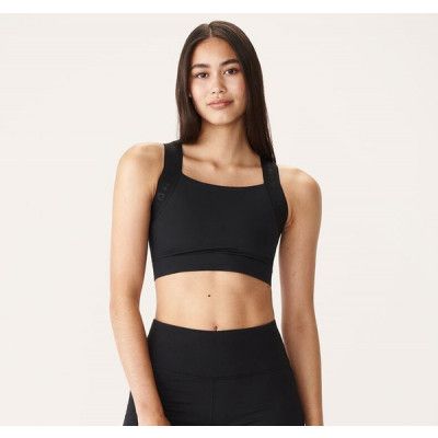 Kay Sports Bra, Black/Black, M,  Sport-Bh