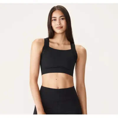 Kay Sports Bra, Black/Black, M,  Sport-Bh
