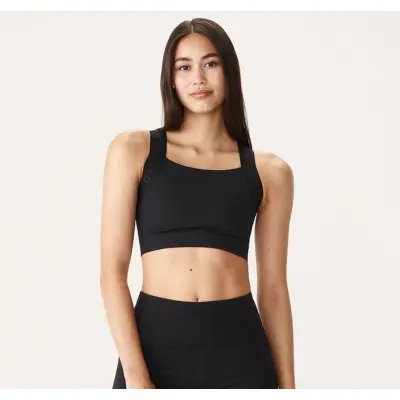 Kay Sports Bra, Black/Black, S,  Röhnisch