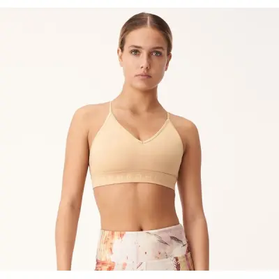 Kira Sports Bra, Latte, L,  Sport-Bh