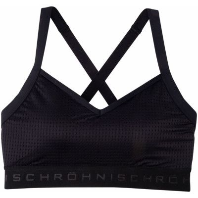 mesh sports bra, black, m,  röhnisch