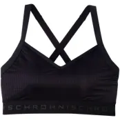 Mesh Sports Bra, Black, S,  Röhnisch