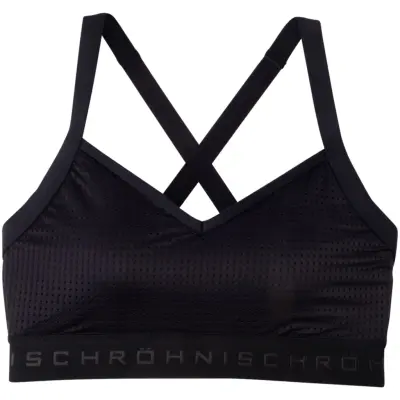 Mesh Sports Bra, Black, S,  Röhnisch