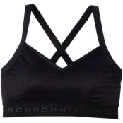 Mesh Sports Bra, Black, Xs,  Röhnisch