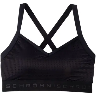 Mesh Sports Bra, Black, Xs,  Röhnisch
