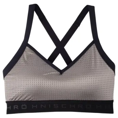Mesh Sports Bra, Dark Greige, S,  Löparkläder