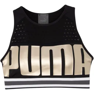 Puma Bra M, Puma Black-Metallicgoldpuma, Xs,  Sport-Bh