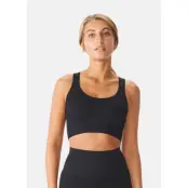 Seamless Rib Sportsbra, Black, M-L,  Löparkläder