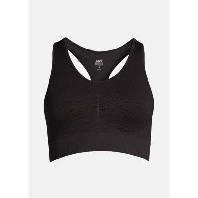 Seamless Soft Sports Bra, Black, L,  Sport-Bh