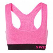 Seamless Top, Fresh Pink Melange/Black, M/L,  Swedemount