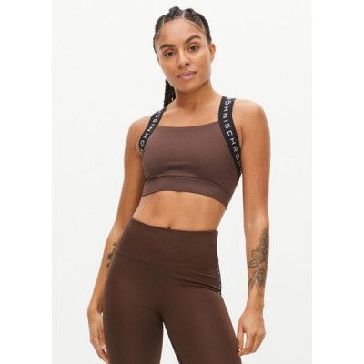 Shiny Kay Sports Bra, Coffee Bean, L,  Sport-Bh